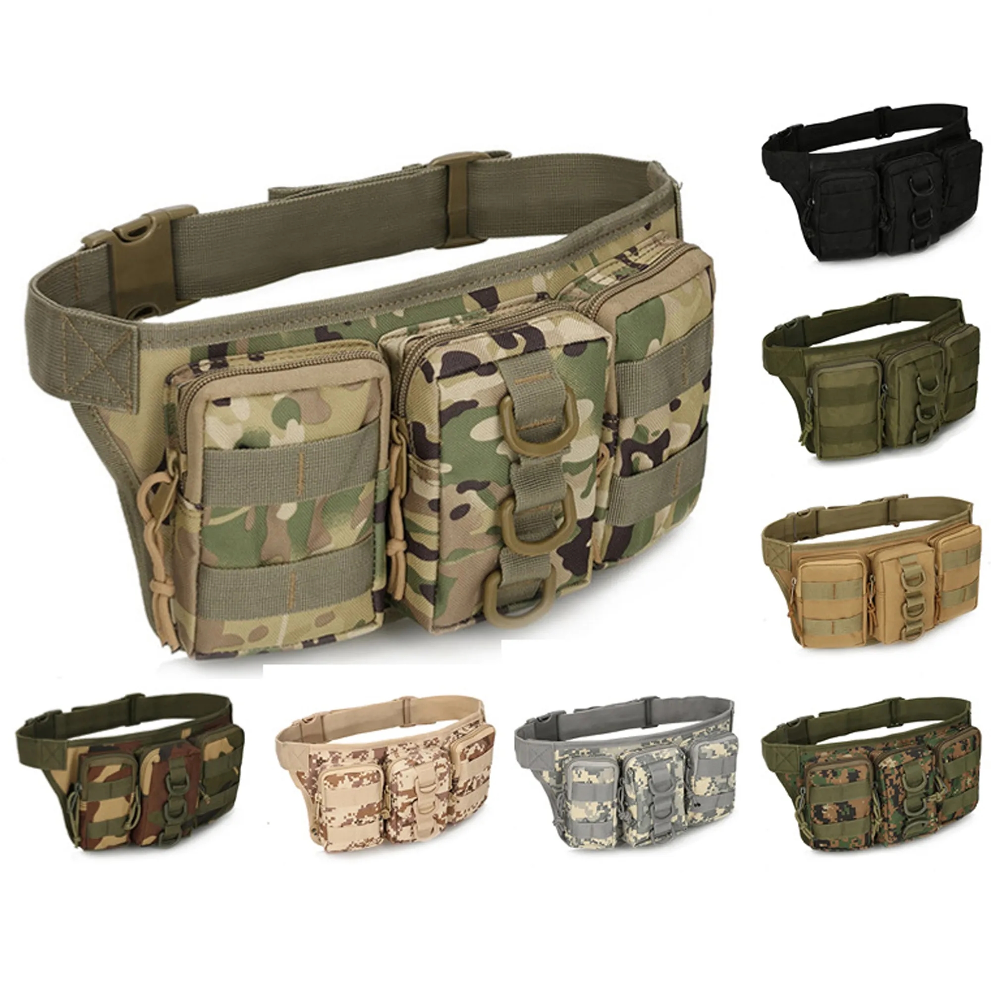 Utility Camouflage Tactical Waist Pack MOQ 50PCS