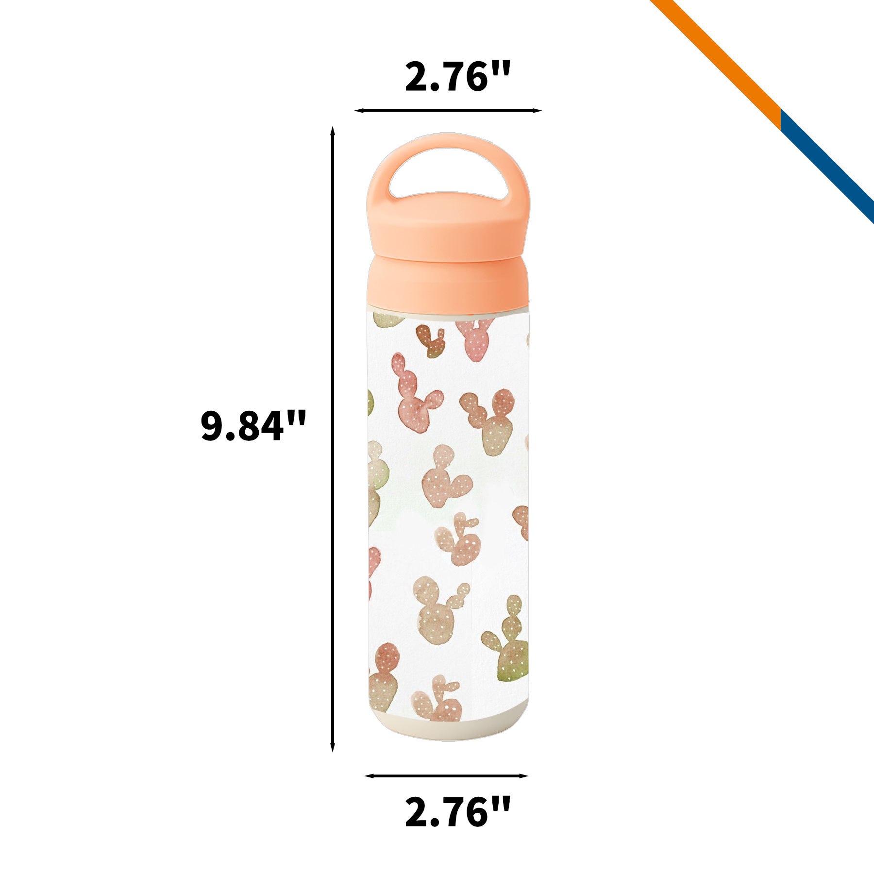 Auvia UV Color Changing Vacuum Water Bottle - 17 OZ., custom water bottle with logo imprint 5