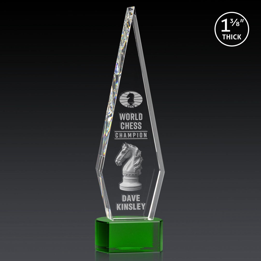 Springfield 3D Award on Paragon Base - Green 2