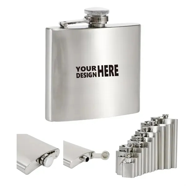 10oz 304 Stainless Steel Pocket Hip Flask Wine Pot 2
