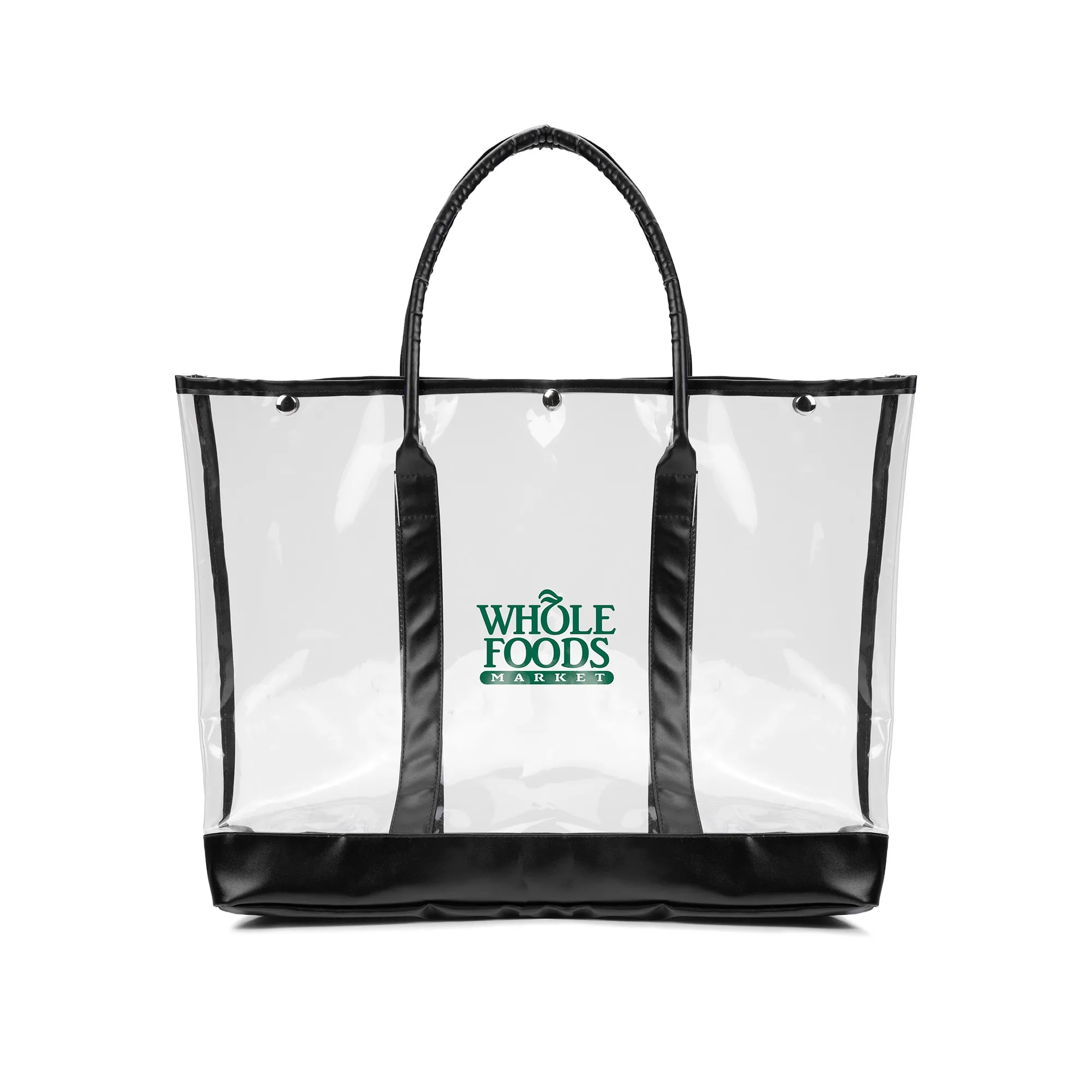 Luxe Button-Top Tote with PU Leather Trim 3