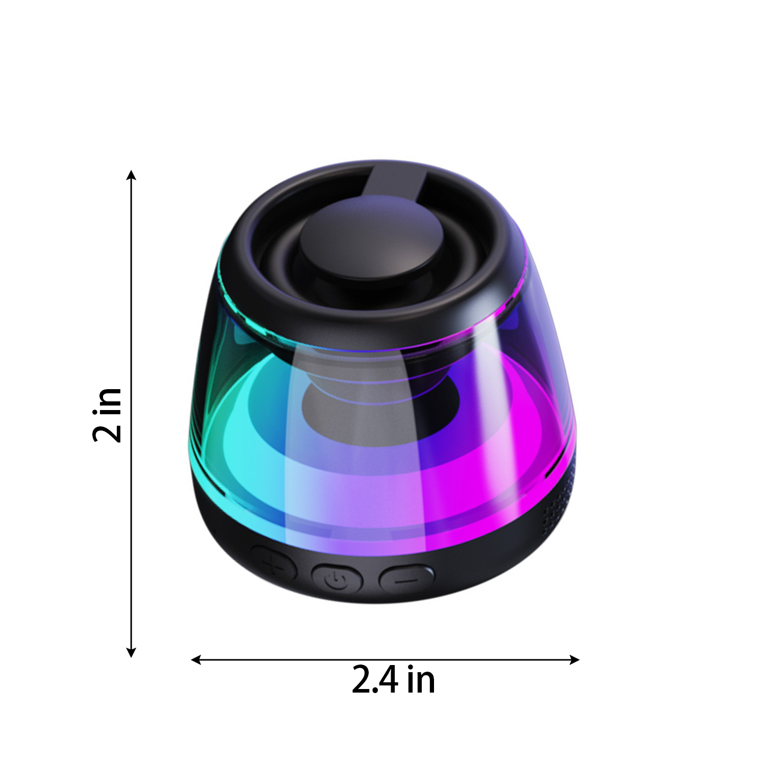 Portable Mini Bluetooth Speaker - Magnetic Base & RGB LED 11
