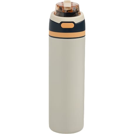 Elvin 28oz Recycled Stainless Flip Straw Bottle, custom water bottle with logo imprint 167