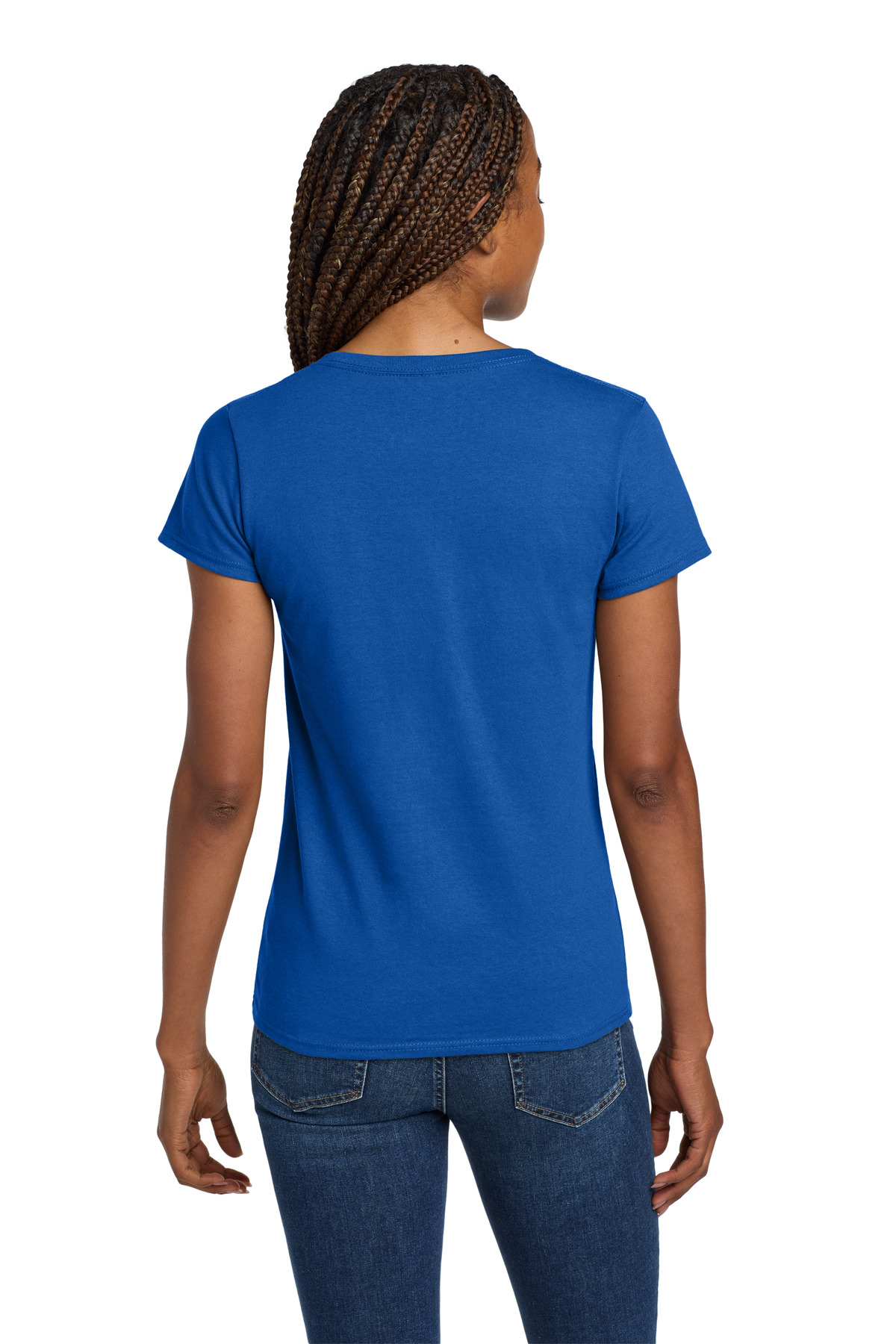 Gildan Women's Heavy Cotton 100% Cotton V-Neck T-Shirt. 5V00L 106