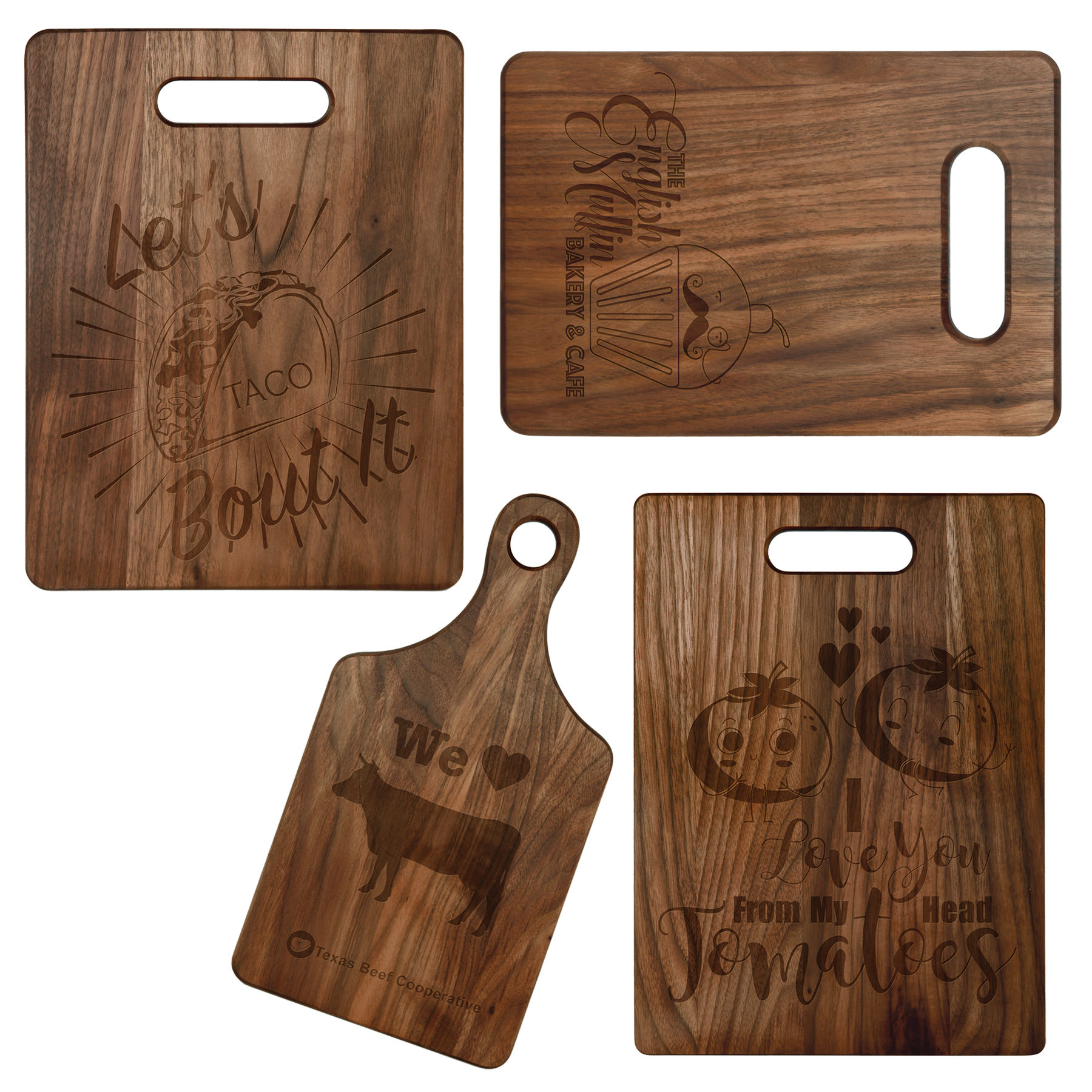 9" x 6" Walnut Cutting Board 3