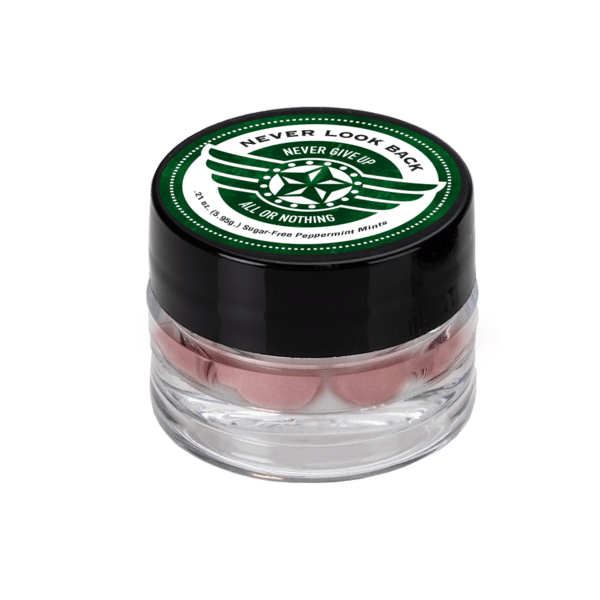 1" x 1 1/2" Single Jar Cap with Mints 9