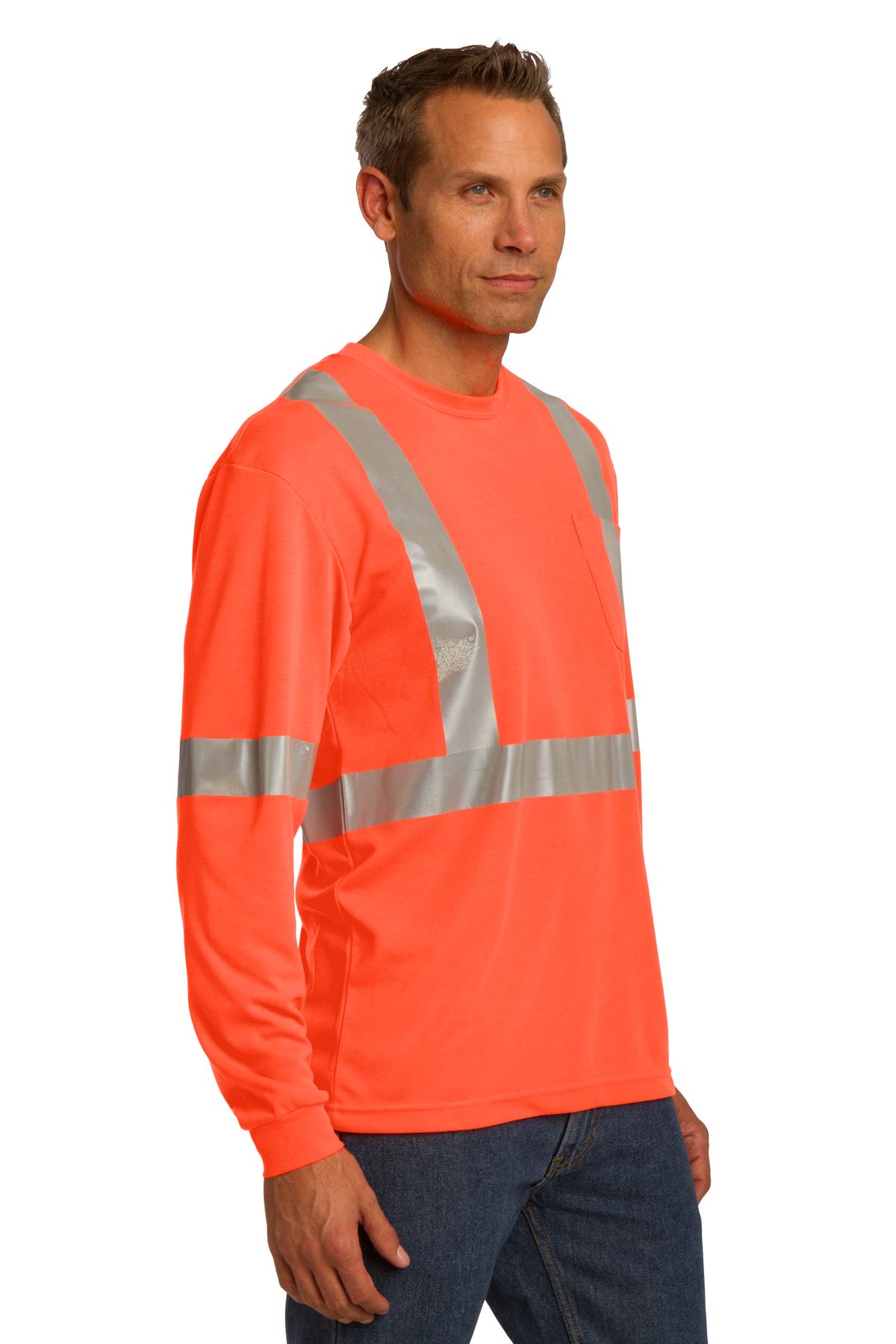 CornerStone ANSI 107 Class 2 Long Sleeve Safety T-Shirt. CS401LS 7