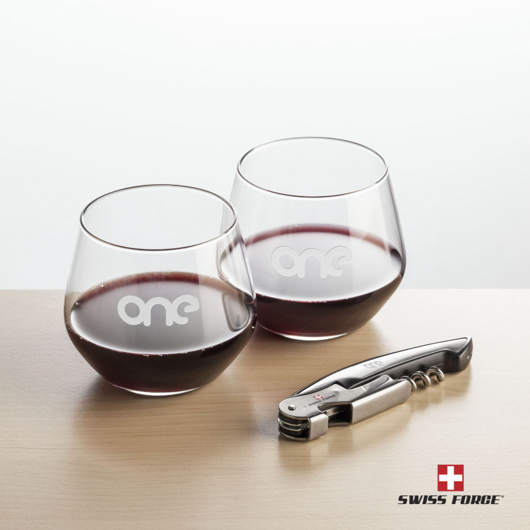 Swiss Force® Opener & Mandelay Stemless Wine 5