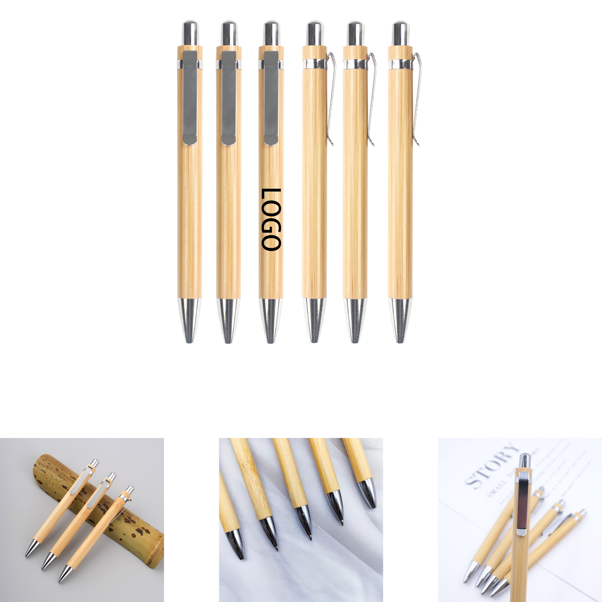 Eco-Friendly Wooden Logo Giveaway Pen 1