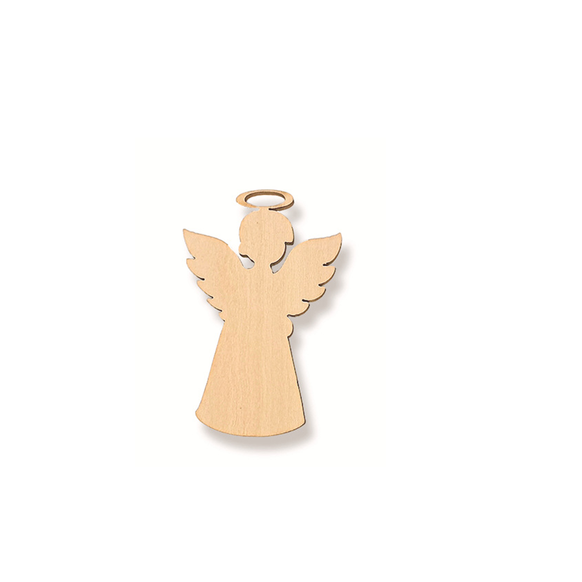 Natural Wood Christmas Tree Pendant 23
