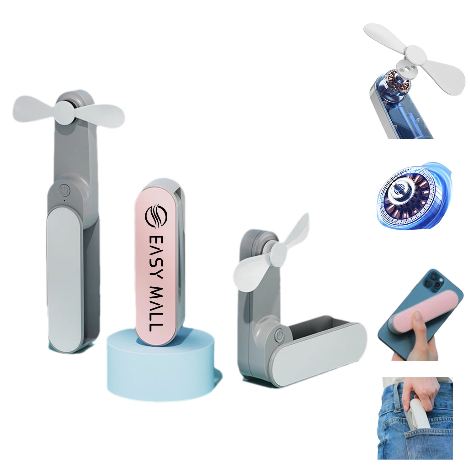 Handheld Folding Usb Silent Fan 2