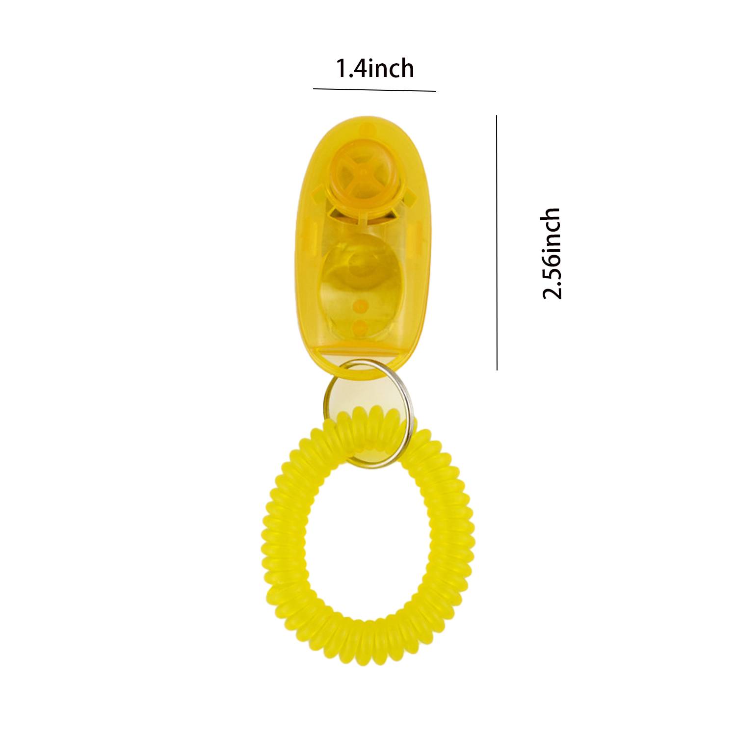 Adjustable Dog Pet Training Clickers Sound Keychain 4