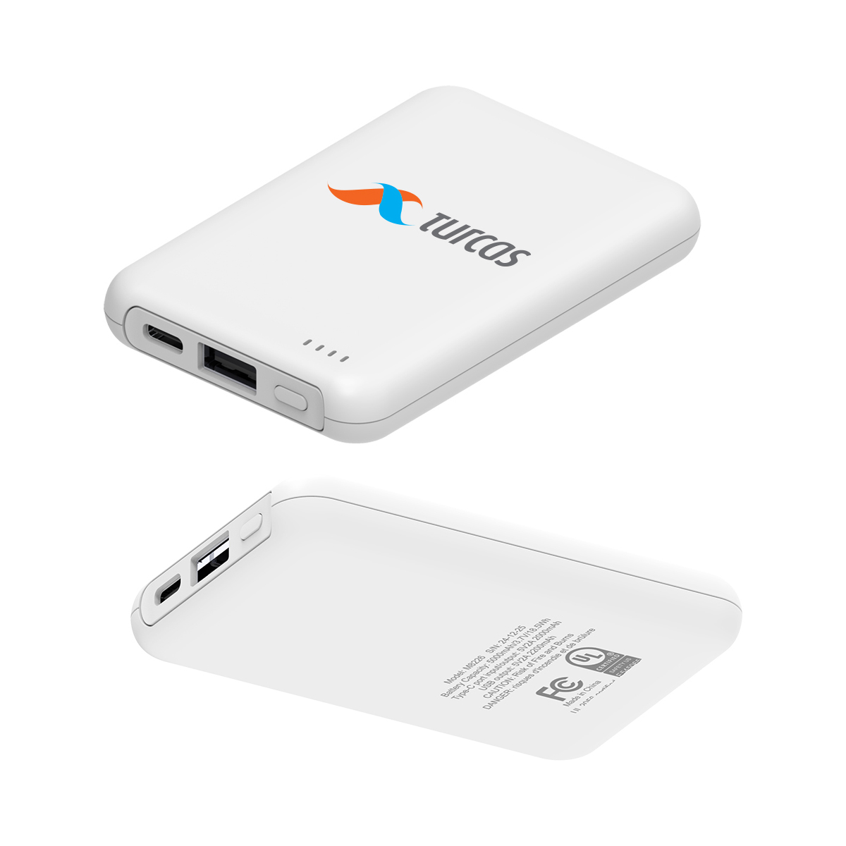 UL Certified Dual Port 5000mAh Power Bank Compact 9