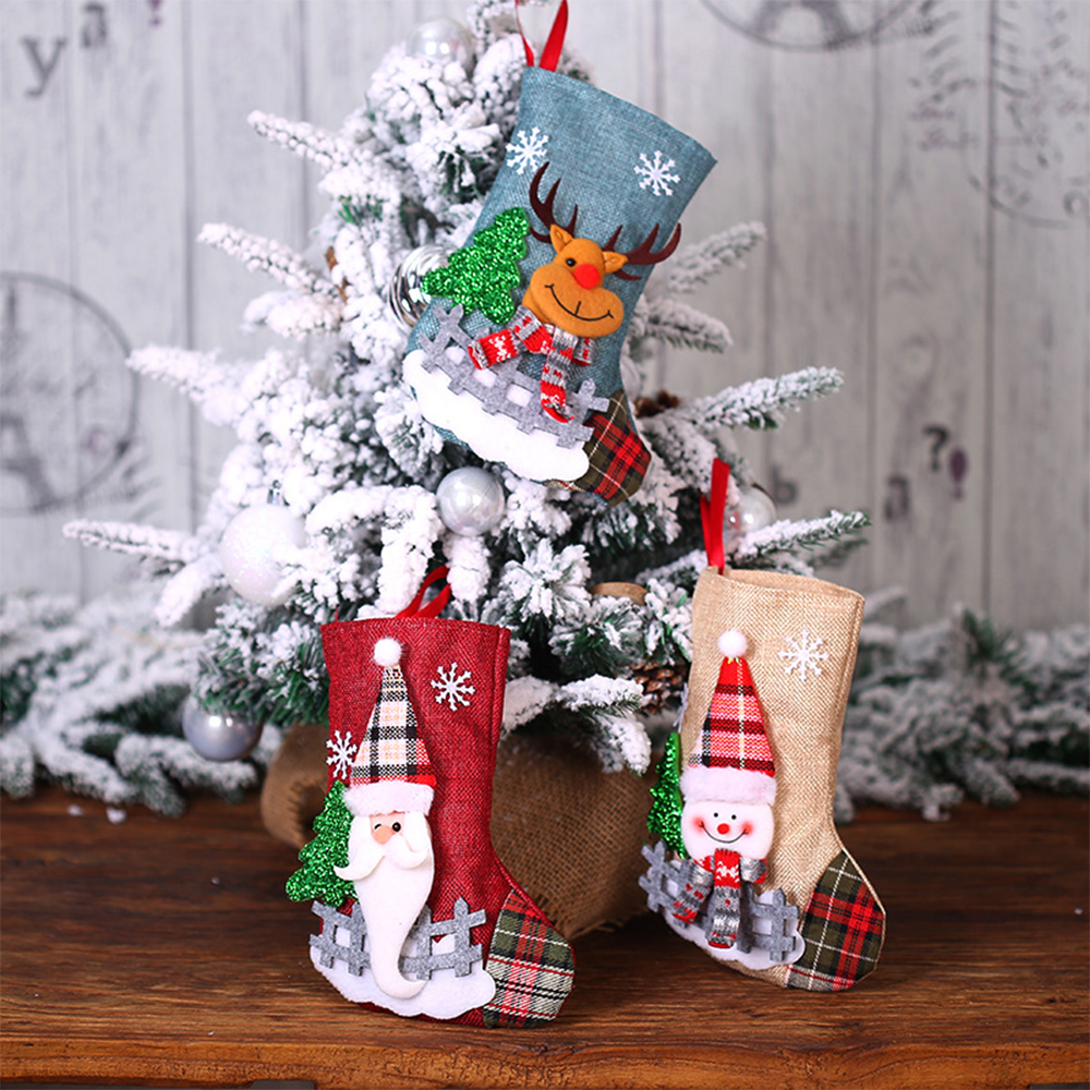Small Christmas Candy Sock Gift Bag 3