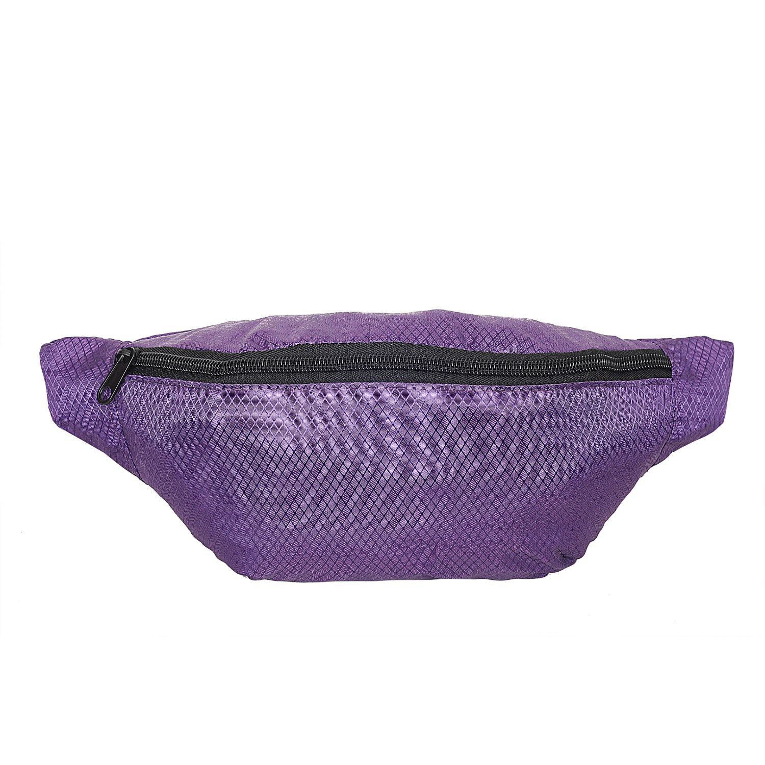 Waterproof Ribstop Waist Fanny Packs w/ 1 Zipper, 13"W x 6"H 1