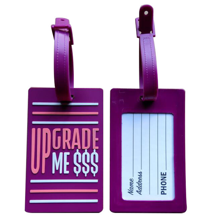 PVC Luggage Tag With Embossed or Debossed Logo