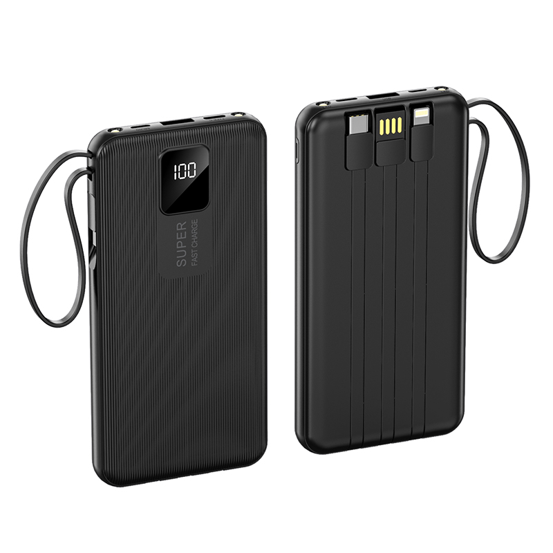 10000 Mah Power Bank W/ 4 Cables 2