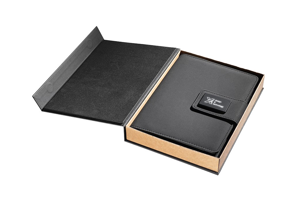 SCX Innovative Design™ Notebook A5 with Power Bank 4000 mAh 6