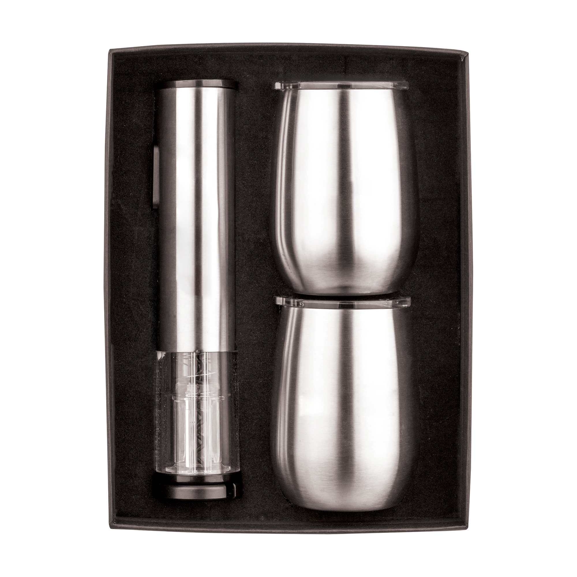 Rechargeable Wine Opener + Tumbler Set 3