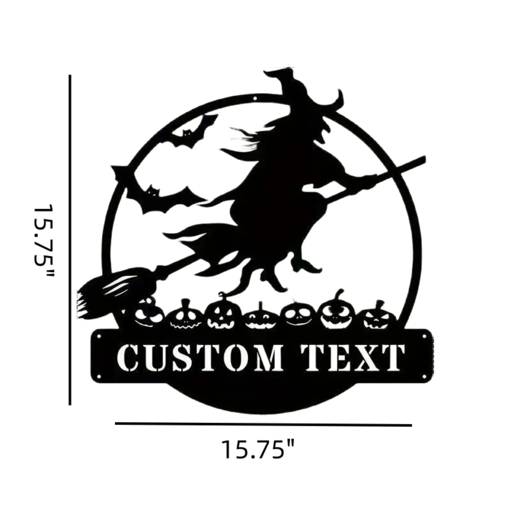 Witch Halloween Wall Ornament 6