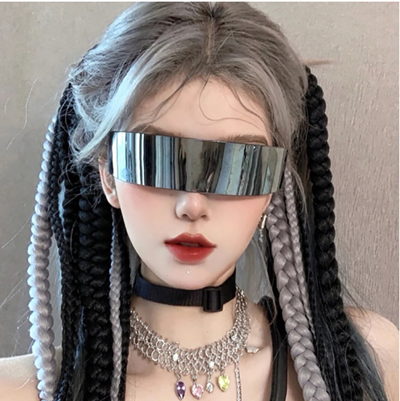 Futuristic Space Cadet Mono Lens Shield Sunglasses 4