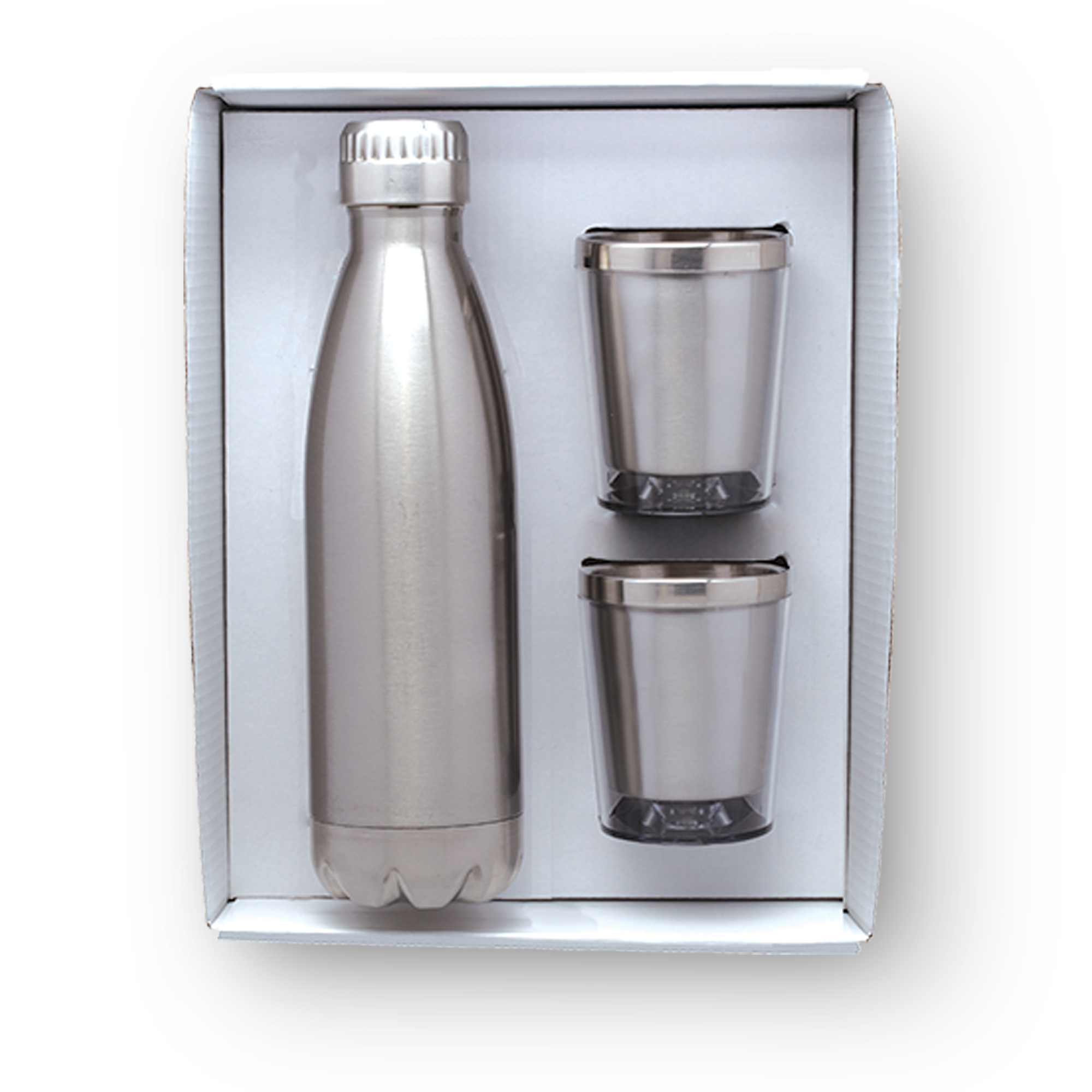 Camper Stainless Steel Bottle & Cups Gift Set, custom water bottle with logo imprint 9