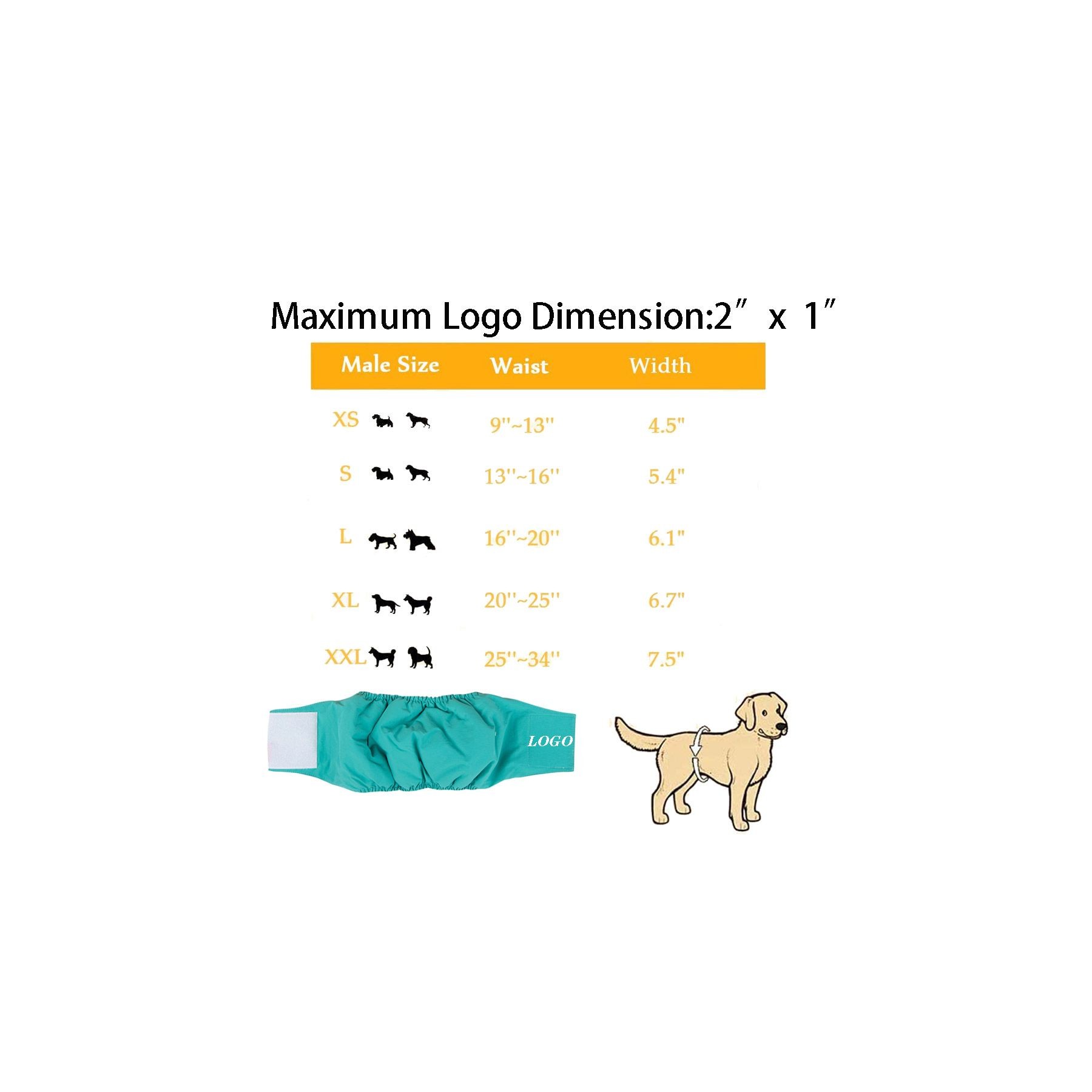 Washable Male Dog Diapers 1
