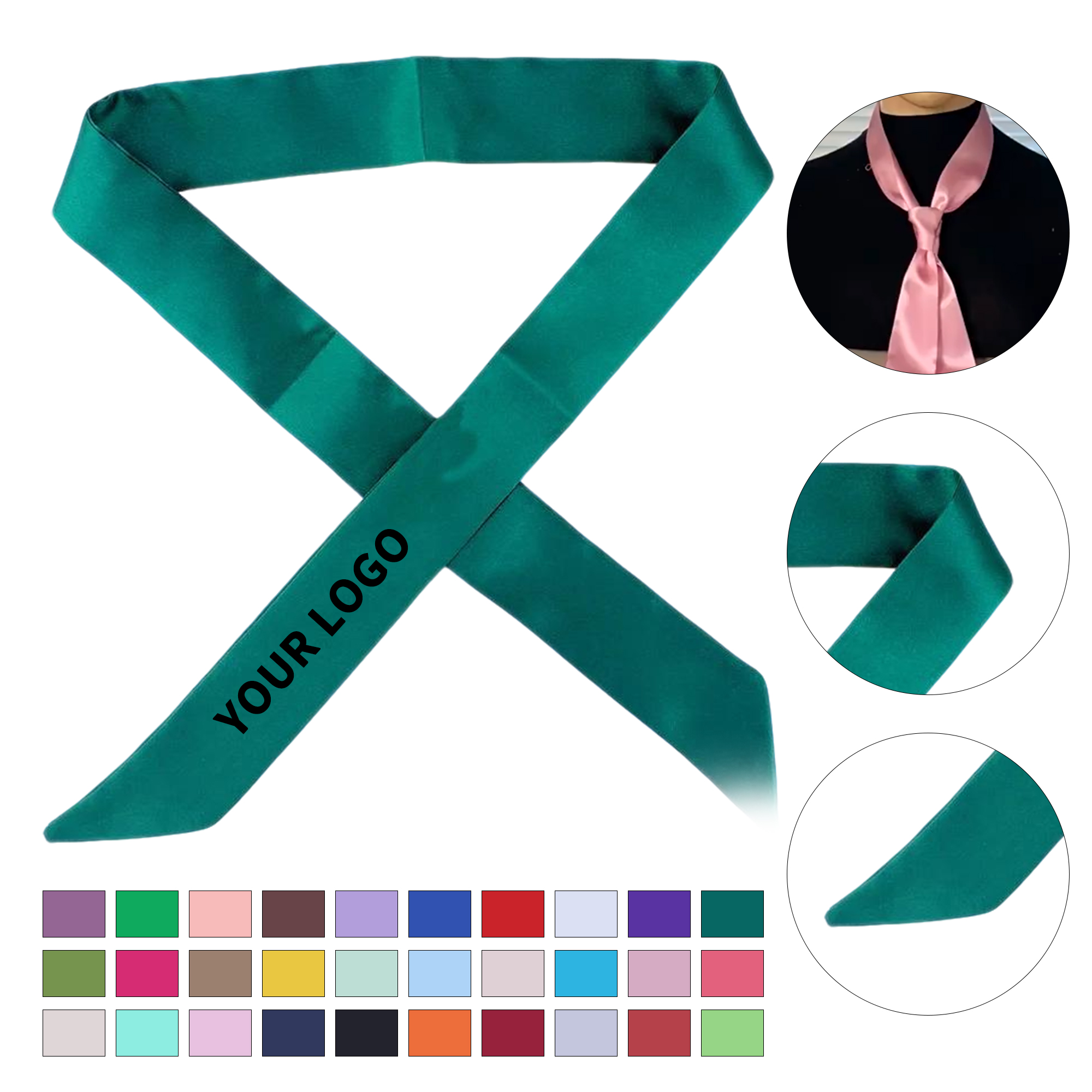 Polyester Cooling Neck Wrap Scarf 39" Length 4