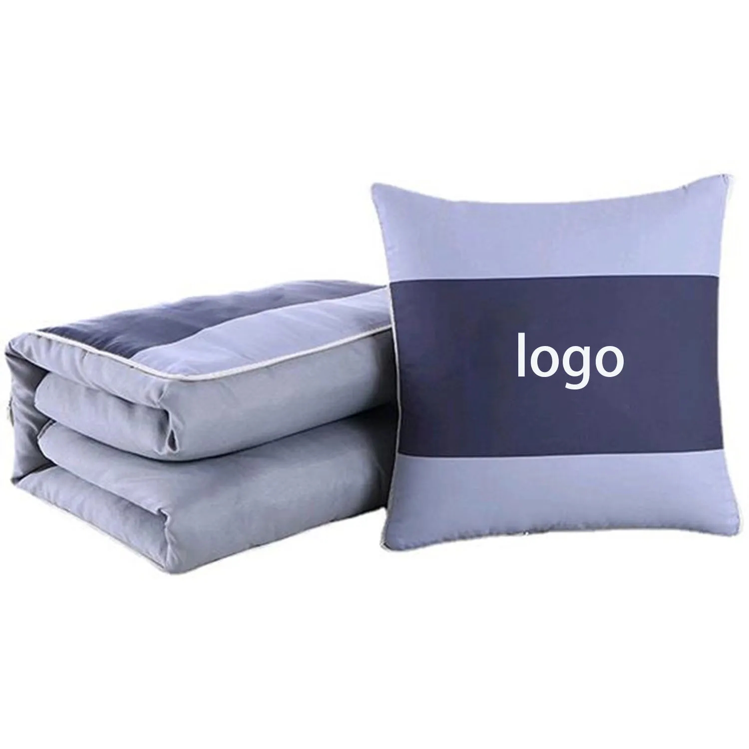 2-In-1 Soft Travel Blanket Throw Pillow 1