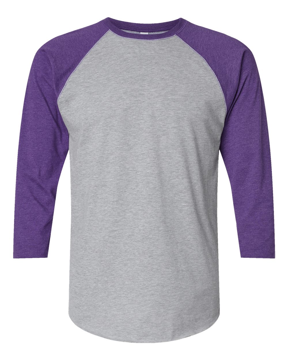 Unisex Baseball Fine Jersey Three-Quarter Sleeve Tee - 6930 40