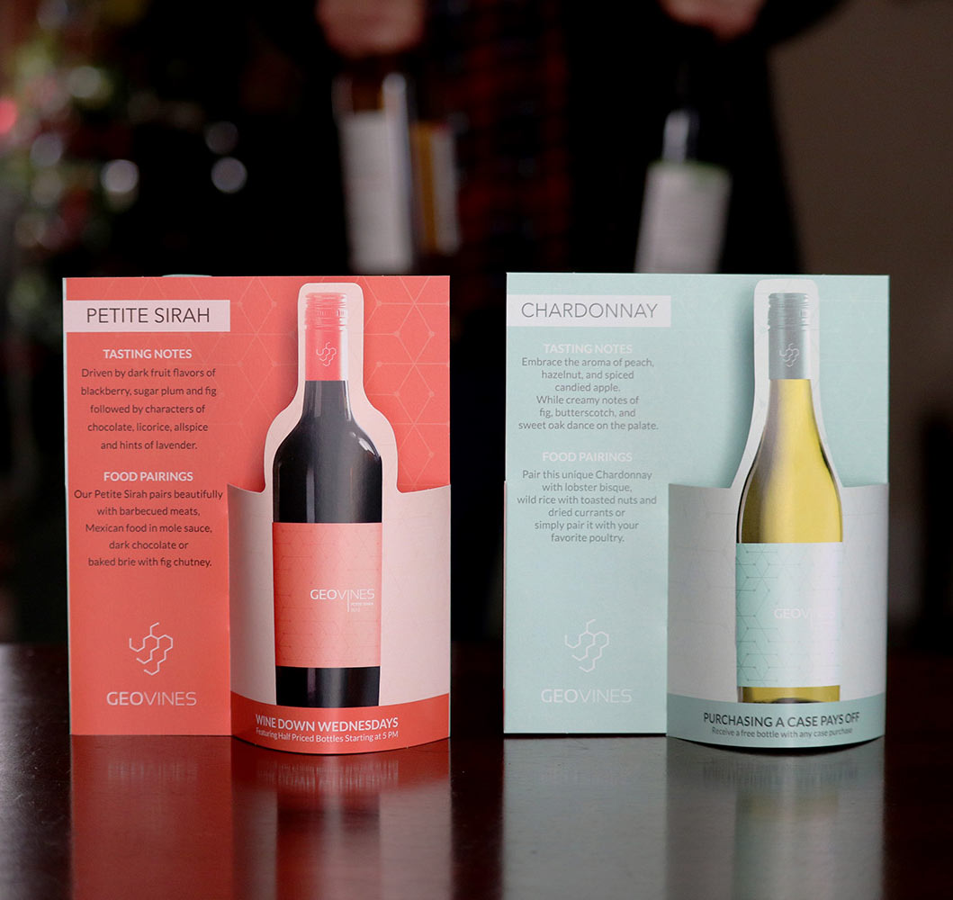 Wine Combo Wave 3D Table Tent 3