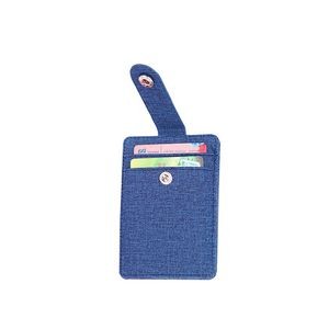 Key Ring PU Leather 2 Pockets Card Holder 20