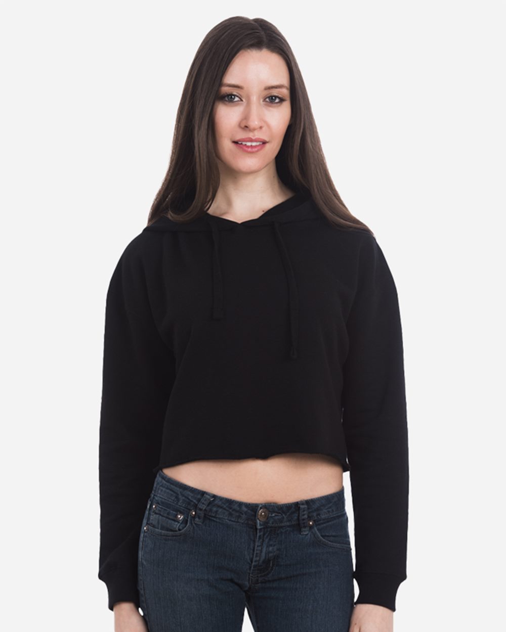 Women's Cropped Hoodie Sweatshirt - LS12000 4