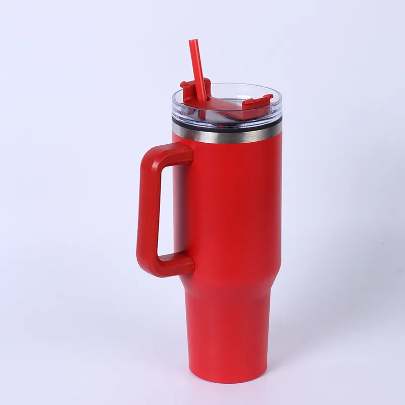 40oz Stainless Steel Insulated Tumbler with Straw 12