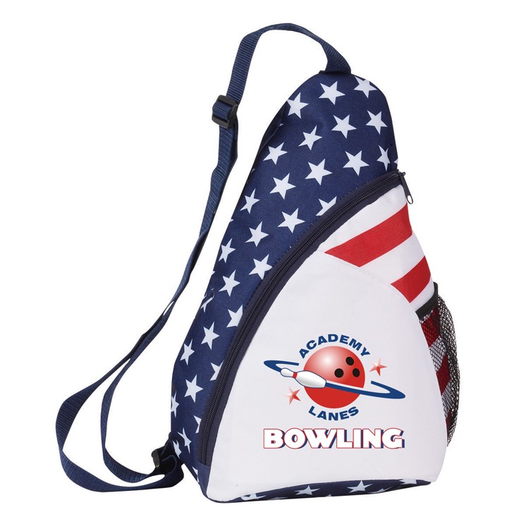 600 Denier Patriotic Sling Backpack(Bag, Backpack, Sling Backpacks) 2