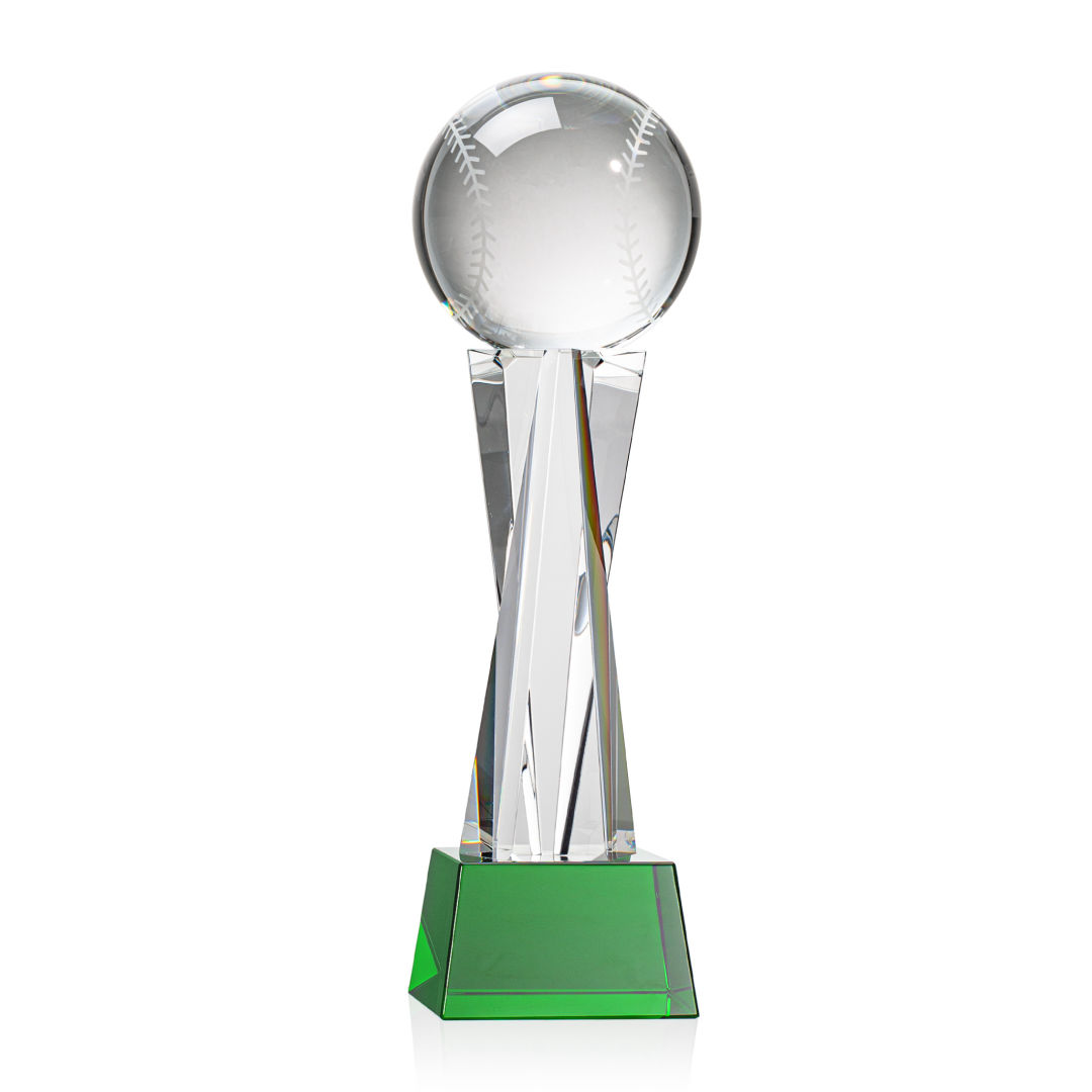 Baseball Award on Grafton Base - Green 2