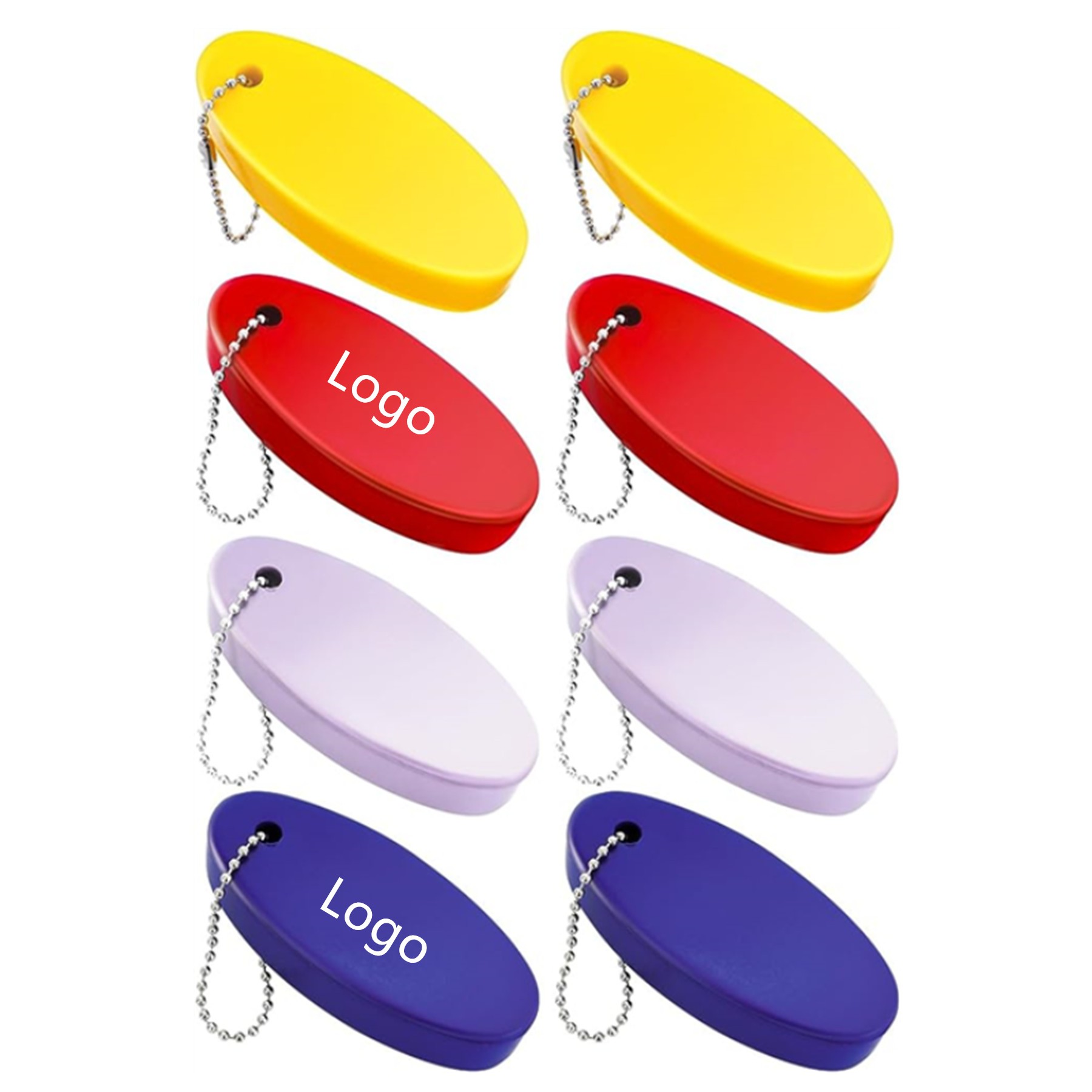 Oval Floating Foam Keychain