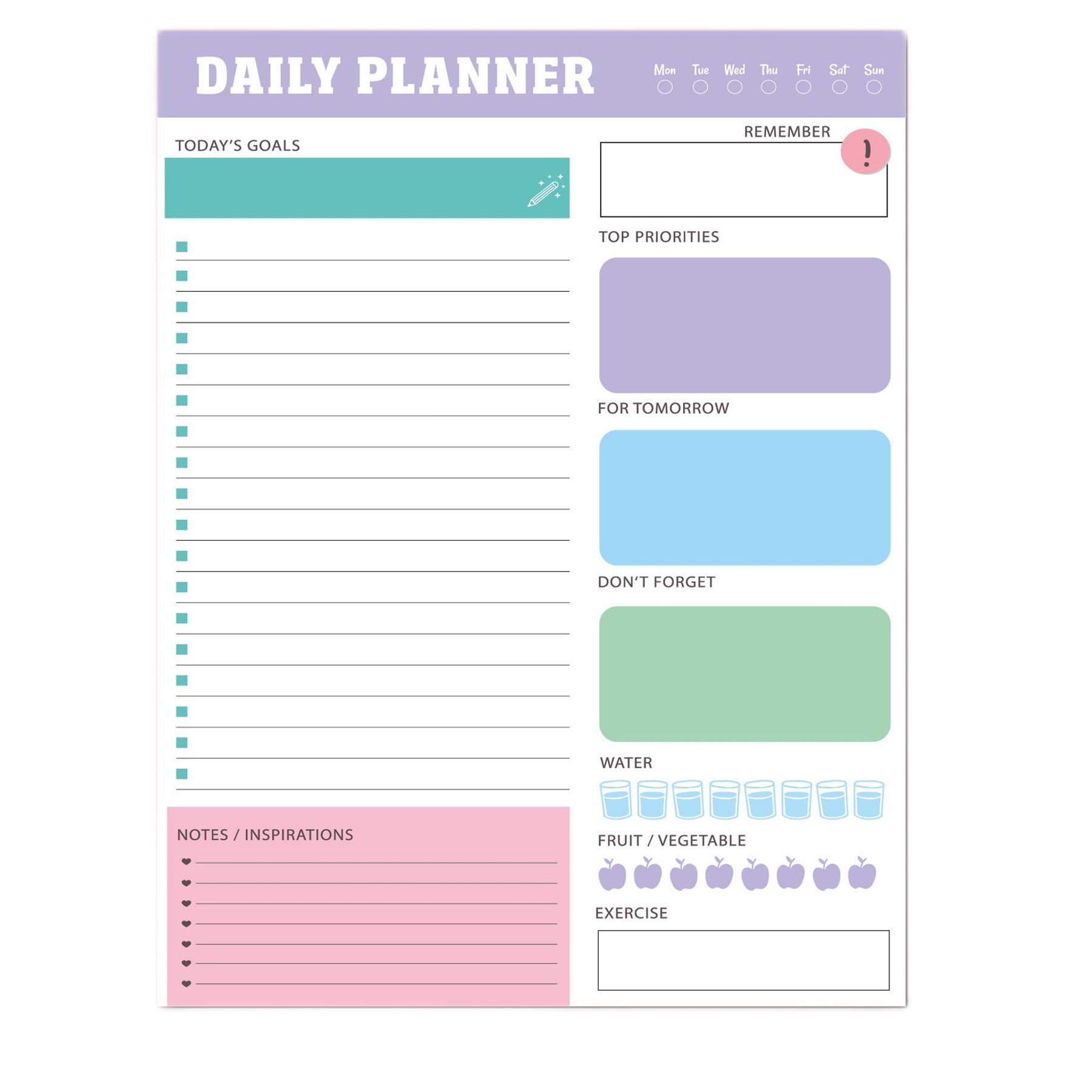 To Do List Notepad Daily Planner (direct import) 2