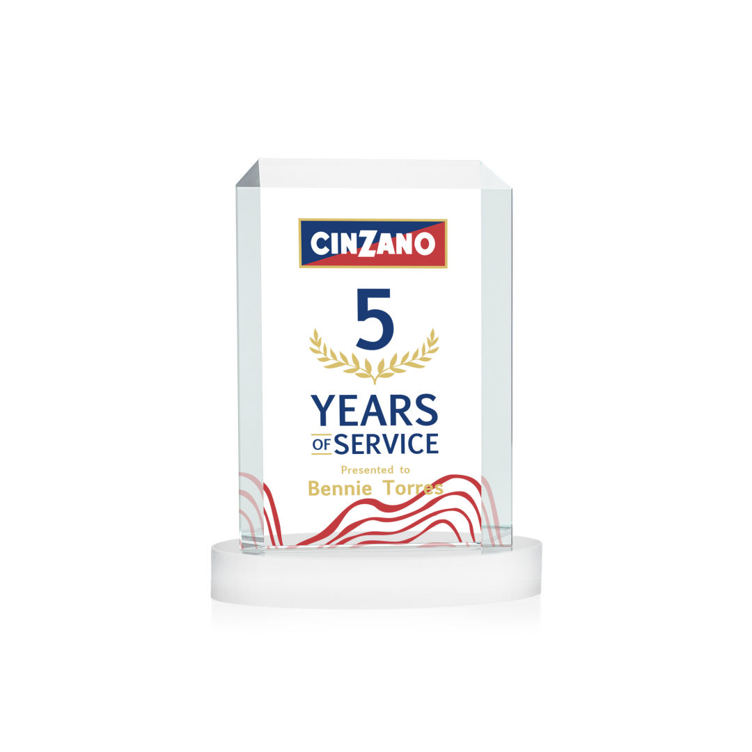 Dalton VividPrint™ Award on Alberton Base - White 10