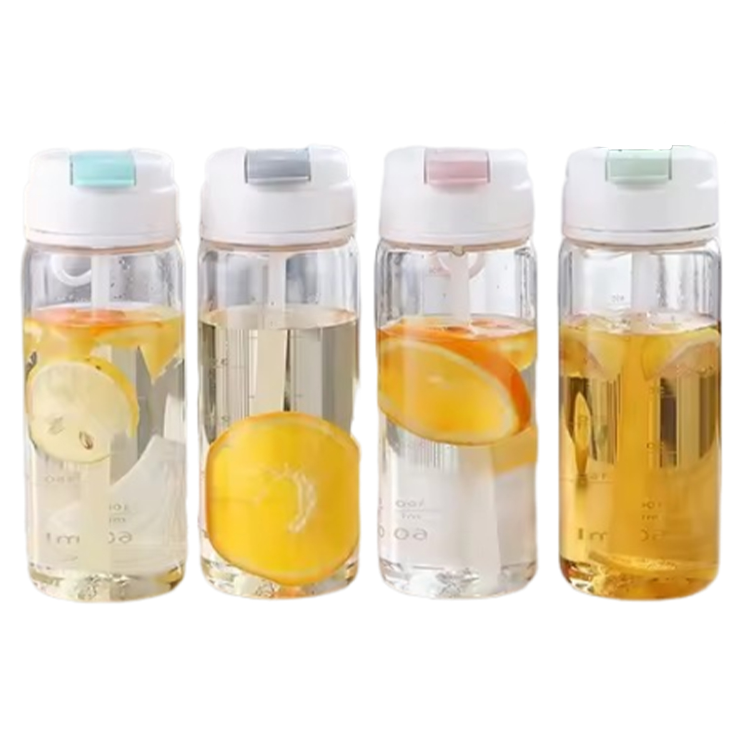 Plastic Camping Water Bottle With Flip Straw 5