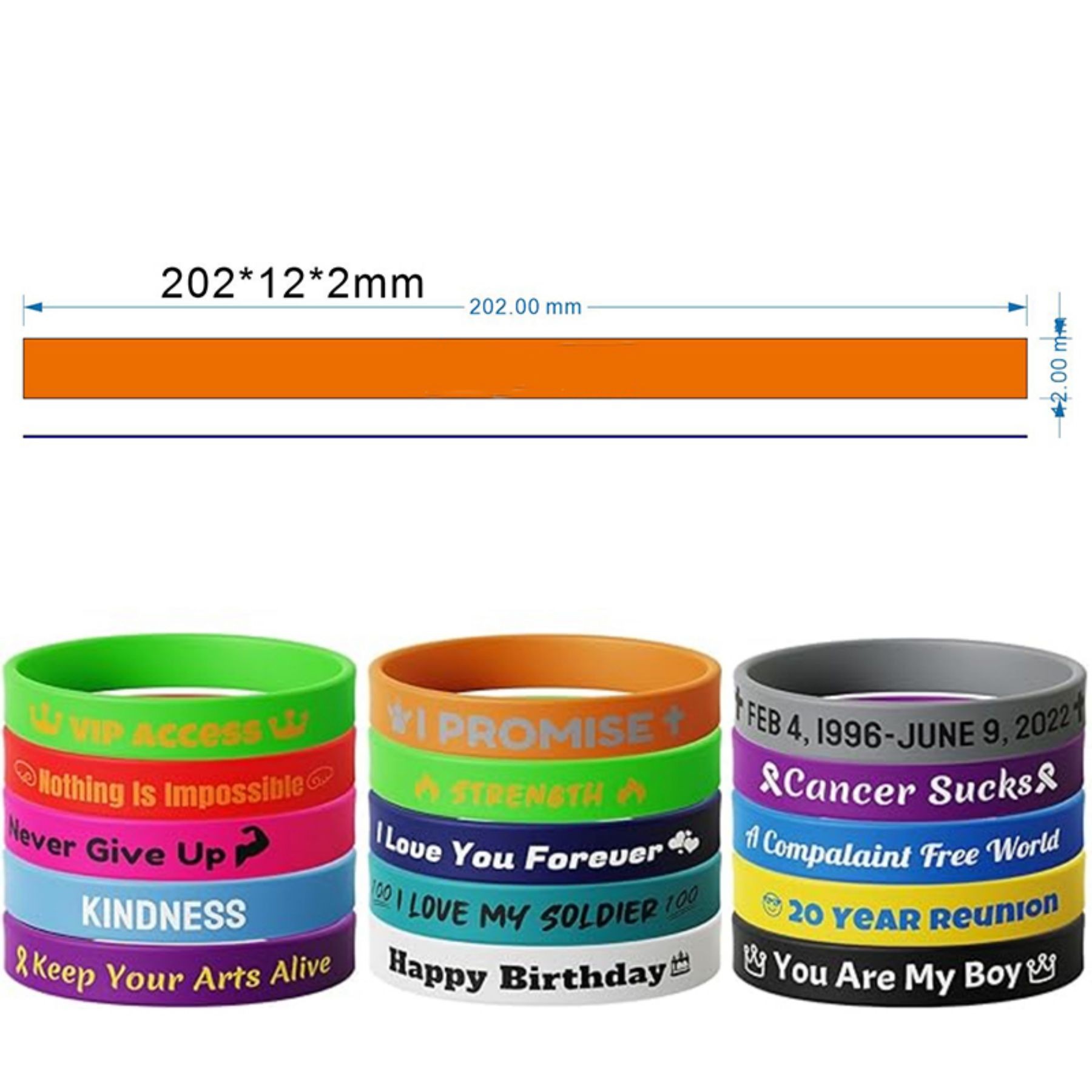 Custom Silicone Wristbands 2