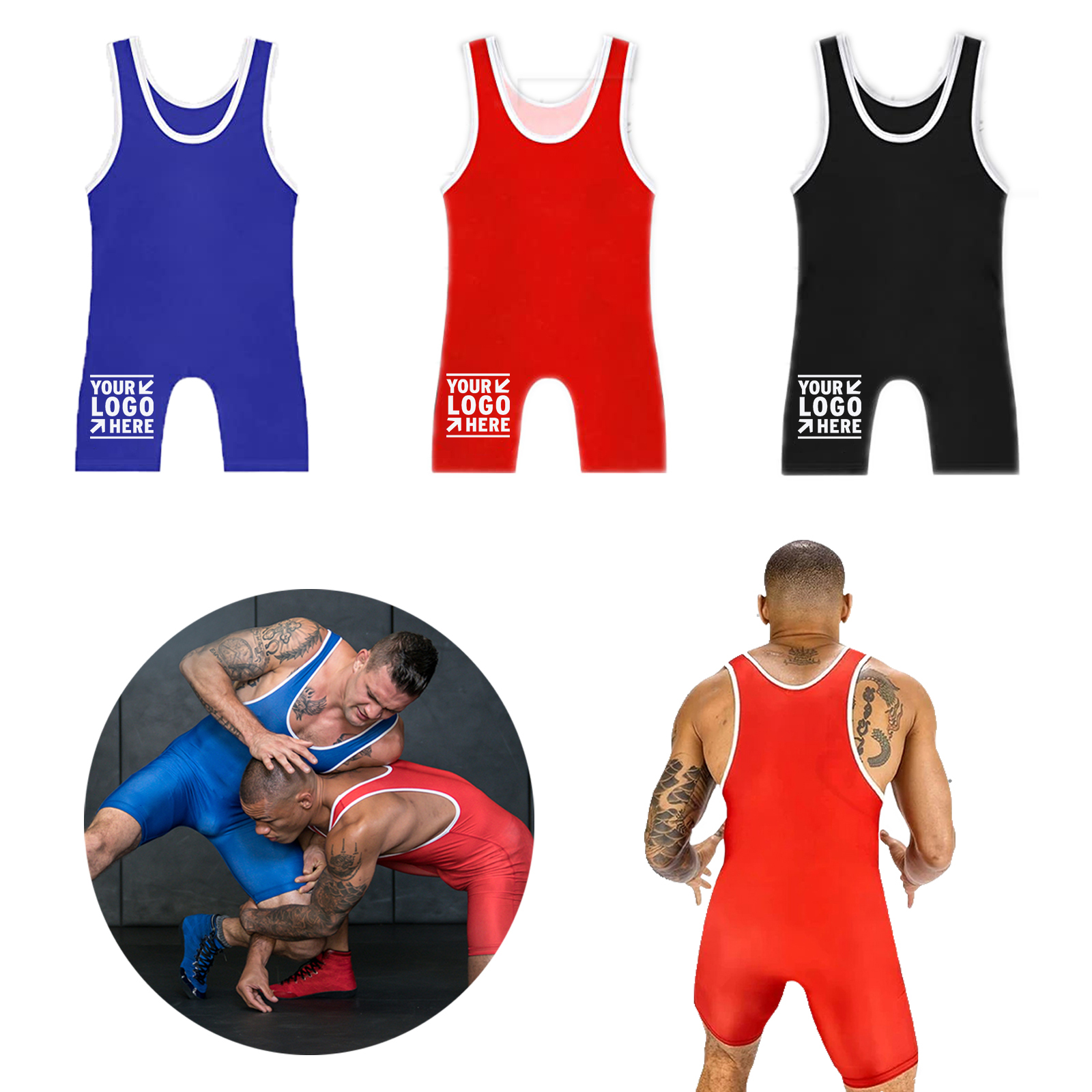 Elite Sports Mens Wrestling Singlet 2