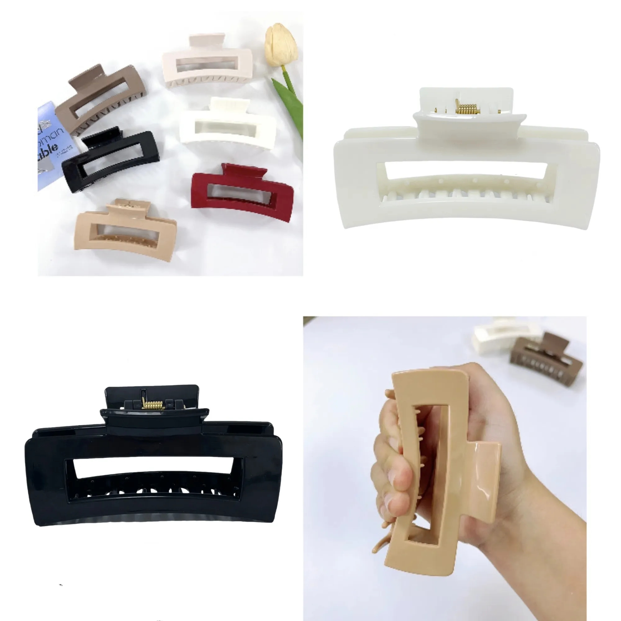 Soft Silicone Claw Clip Hair Gripper For Women 5