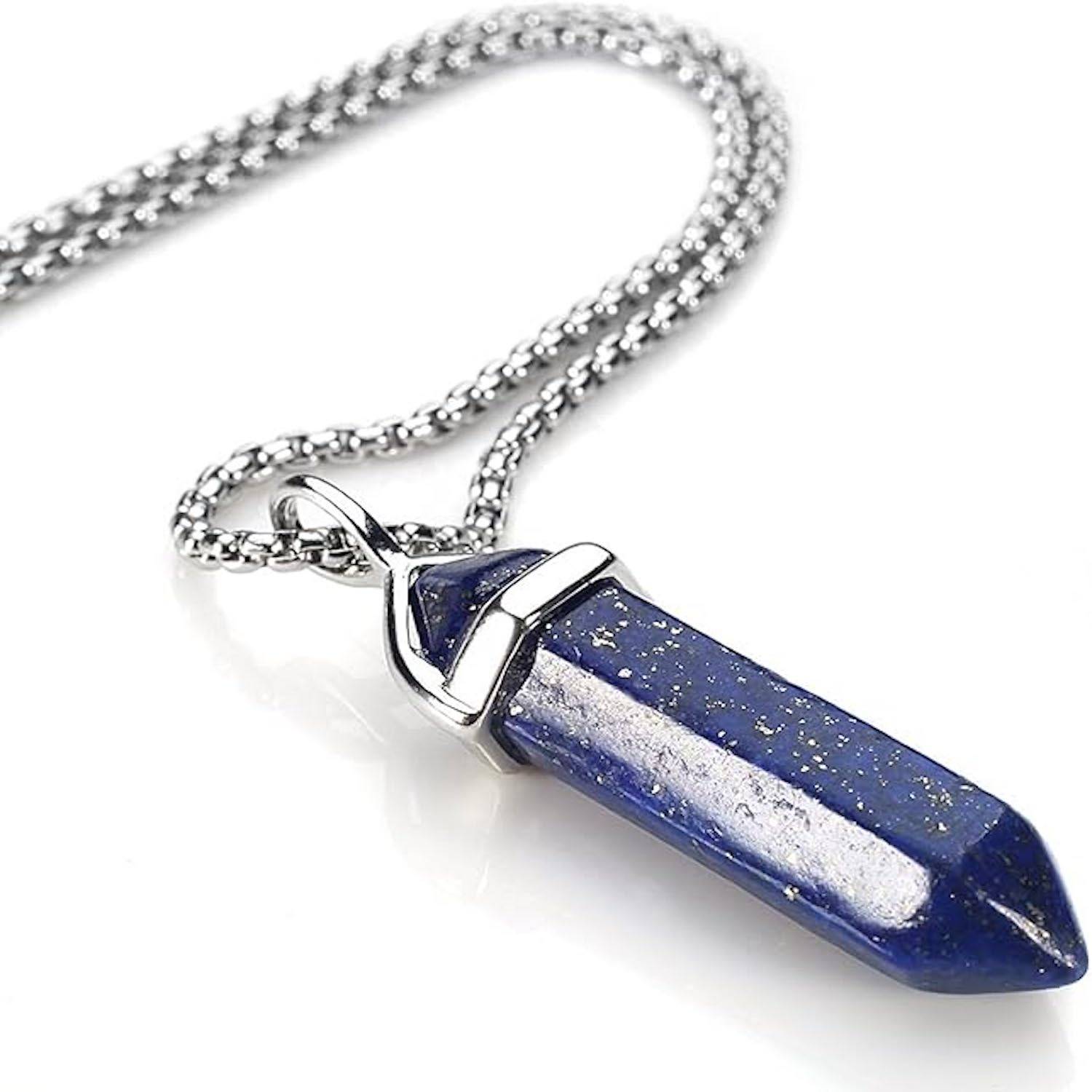 Hexagonal Crystal Pendant Necklace 4