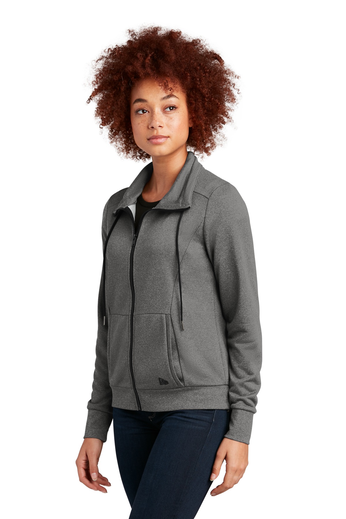 New Era Women's Performance Terry Full-Zip Cowl LNEA530 16