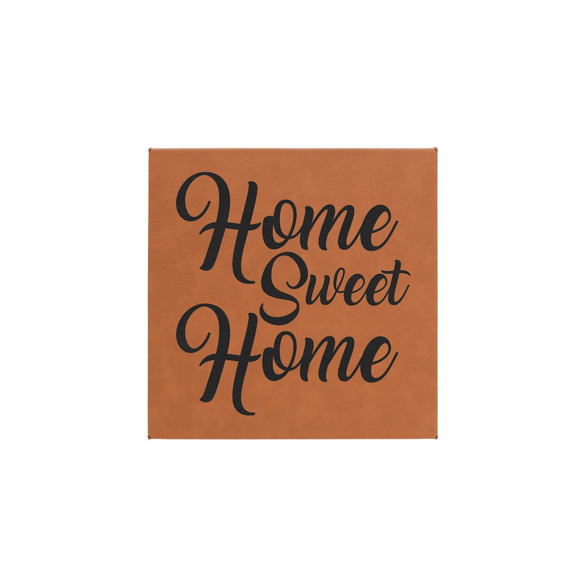 10" x 10" Rawhide Leatherette Wall Decor