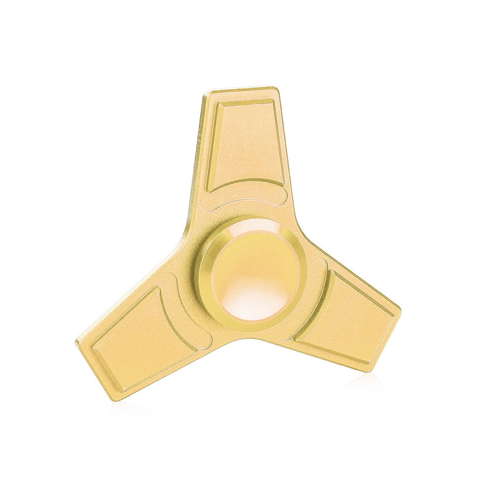 Metal Top Spin Premium Fidget Spinner - Brass 1