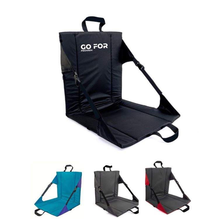 Portable Stadium Seat Bleacher Cushion with Backrest 2