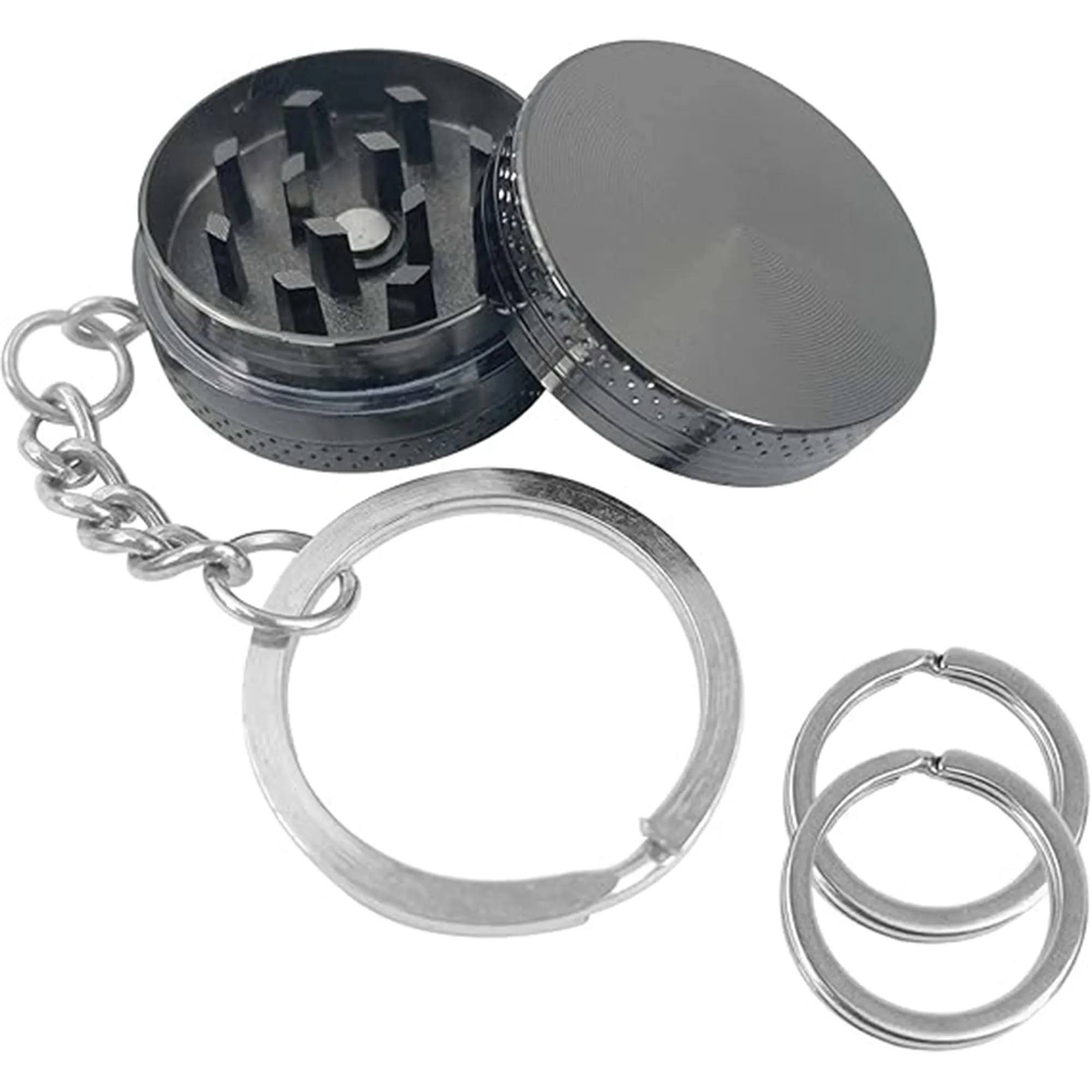 Mini Keychain Metal Spice Grinder 1.18 Inch, custom kitchen gadget with logo imprint 13