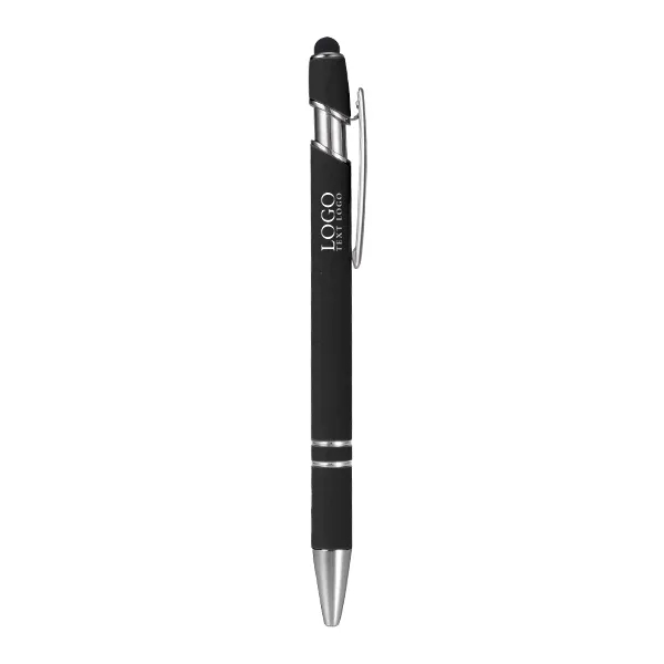 Custom Rubber Coated Stylus Ballpoint Pen 1